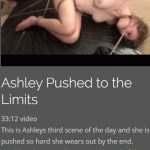 Ashley Pushed to the Limits