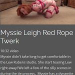 Myssie Leigh Red Rope Twerk