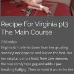 Recipe For Virginia 3 The Main Course